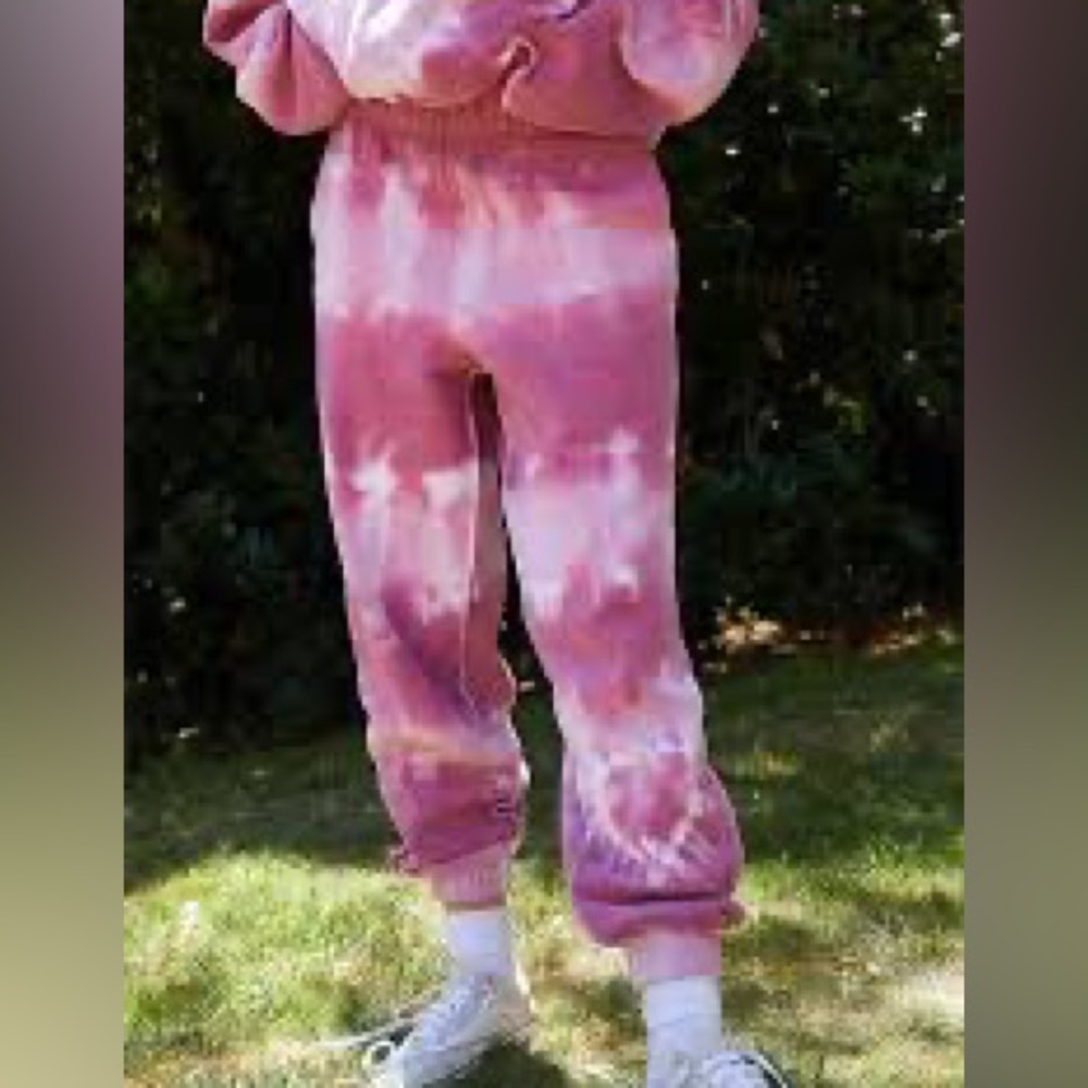 Pink tie dye sweats